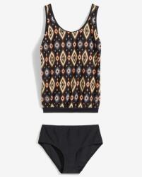 Bonprix 46-os Tankini, 2 részes, fekete, újrahasznosított