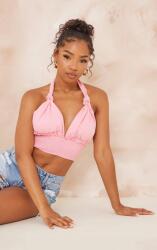 Prettylittlething Rózsaszín Fodros Felső (42) (563805)