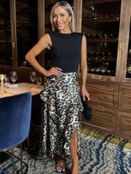 AX Paris Mintás Ruha Oldalhasítékkal (36) (596294)