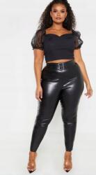 Prettylittlething Pretty Bőrszerű Nadrág Plus 48-AS