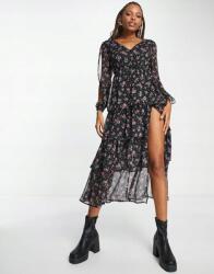 Miss Selfridge Fekete Ruha Mintás (32) (527159)