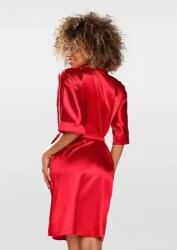 Dkaren 100 Női fürdőköpeny Dkaren piros (5903251458871)