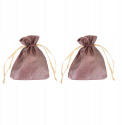 Dekorációs táskák Csillogó 2 db-os szett Barna