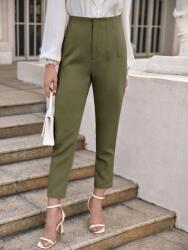 Shein KC26115 Shein Elegáns Nadrág Khaki Színben (13) S