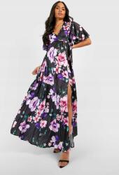 Boohoo LC26105 Boohoo Kismama Ruha Maxi Virágmintás Cipzáras (38) XXL