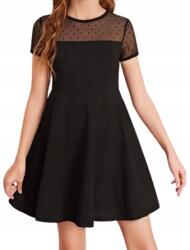  Gyönyörű Elly alkalmi ruha, fekete, 158