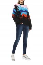 Rinascimento Szűk Farmernadrág Zsebekkel, Size M, sötétkék, 98% pamut, 2% elasztán (390782)