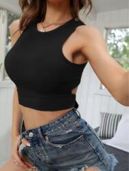 Shein Fekete Női Kötött Felső Casual 36 S