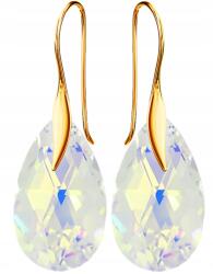 Mennica Świdnicka Fülbevaló Arany Ezüst 925 Függő Kristály Horoggal Születésnapra