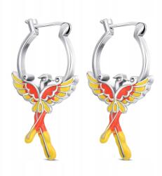 Jogra Art Ezüst Fülbevaló Mitikus Főnix Madár (3367)