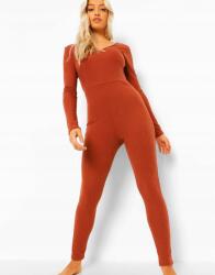 Boohoo W4A322*BOOHOO Overál Barna Casual 42 XL