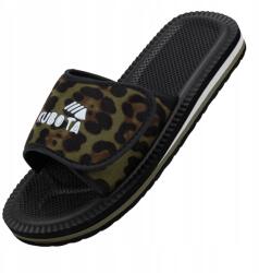 Kubota Női Flip-flop Papucs Kubota 36 Sötétzöld Könnyű Leopárdmintás Tépőzáras Papucs 36 (K24AW-100-001-20-1-036)