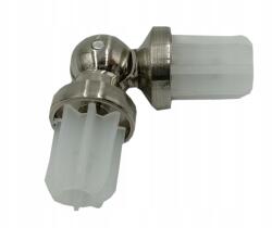 ESTAdeco Fém Szögcsatlakozó 19 mm-es függönykarnishoz Nikkel (Łącznik kątowy Ø19mm Nikiel)