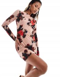 River Island Világos Rózsaszín Ruha Mini Virágok (34) (571411)