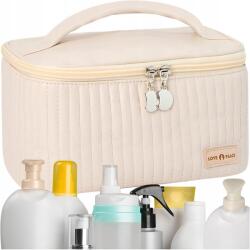 EdiBazzar Utazó Női Kozmetikai táska Nagy Kozmetikai táska rendszerező bézs (5905204487860)