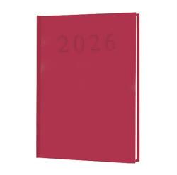 SAKOTA Határidőnapló 2026 napi A/5 fehér lapokkal, bordó borító