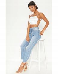 Prettylittlething Szatén Nyitott Hátú Felső (44) (563832)