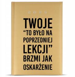 FunnyCase Naptár 2025 Arany Ajándék Pedagógusnap Pedagógusnak Vád (Kalendarz Dla Nauczyciela 2025)