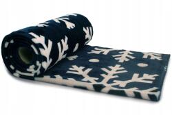 Orient Fashion Minky Plush Nyomtatott Hópehely sötétkék alapon 1/2M (Minky_Plush_Druk śnieżynki_na_granatowym 0,5)