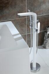 Art Platino Kádtöltő Csaptelep Szabadonálló Fehér Króm Szett (EMI-BWP.090BC)