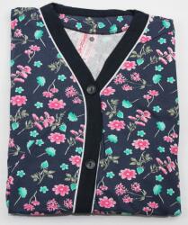 Podomka otthoni ruha rövid ujjú fürdőköpeny gombok Nagy plus size 7XL (100 wzór 9)