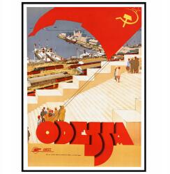  Poszter Város Odessza Ukrajna Vintage 50x70