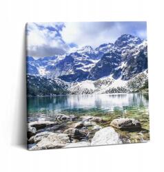 Wallfluent Fotó-Vászonkép Canvas Edzőterem Inspiráló Tájkép Hegyek és tavak 60x60 (010030010270000007611)