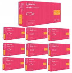 Mercator Medical Nitrylex Magenta Nitril Kesztyű 10X 100 Db Xs (RĘKAWICE NITRYLEX MAGENTA NITRYL 10X 100x XS)