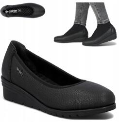 RIEKER Bőr Félcipő 39 Női Kényelmes Balerinacipő Elegáns (Rieker L5360-00)