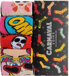  5db-os színes lány zokni szett, Size 39-45, női, ajándék