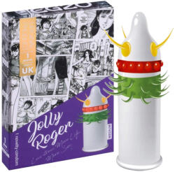 EGZO Jolly Roger - tüskés, pontozott óvszer (1db) (5065019797179)