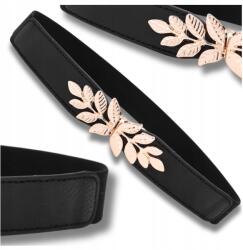 EdiBazzar Öv gumis Női ruha levél retro fekete elasztikus derék (5905204480519)