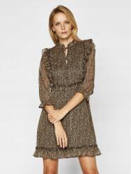 LIU JO barna mintás ruha, Size M, poliészter, trapéz, 3/4-es ujjú (395703)