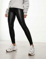  New Look Tall Fekete Viaszolt Leggings (36) (569466)