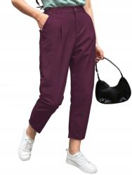 Shein Curve Elegáns Nadrág Lila 42 XL__42