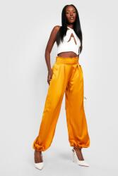 Boohoo Mustárdsárga Szatén Női Nadrág (36-os méret) (GZZ27699-146)