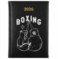 FunnyCase Könyvnaptár 2026 Boxing Fekete tervező Időzítő Ajándék Minták (Kalendarz Czarny BOXING)