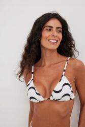 NA-KD Háromszög Alakú Bikini Felső Fehér-fekete Vállpántokkal Na-kd S