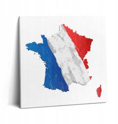 Wallfluent Canvas Vászonkép Ebédlő Szoba Franciaország zászló 60x60 cm (010030010270000076010)