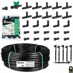 Bradas Csepegtetővezeték Csepegtető Öntözés 50M 77E (ZESTAW WATER DRIP 50m + 77 e BRADAS)