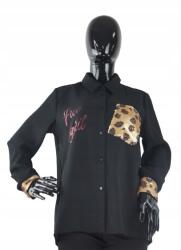 Silvian Heach fekete flitteres blúz, Size XS (380192)