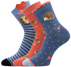 Boma Lányok LEY zokni képekkel MIX B sündisznókkal (3 pár) 25-29 125932 (125932)