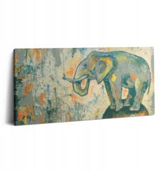 Wallfluent Fotó-Vászon Falikép Festett Elefánt Gömb Figura 100x50 cm (010030010010000074738)