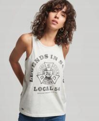 Superdry Szürke Ujjatlan Póló Nyomott Mintával (40) (591474)