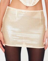 Prettylittlething Arany Mini Klasszikus Flitteres Szoknya Prettylittlething 42