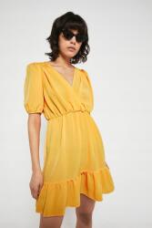 Warehouse KC13219 Warehouse Nyári Ruha Mini Rövid Ujjú Fodros XL