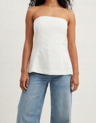 NA-KD Fehér Klasszikus Laza Pánt Nélküli Felső Sima Szellős Trapéz Na-kd 34