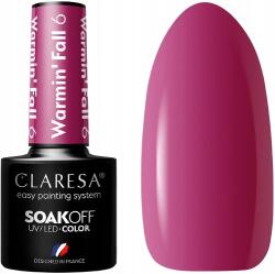 Claresa Hibrid lakk Warmin Fall 6 5G Meleg őszi rózsaszín Szuper csillogás