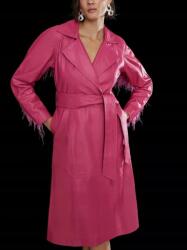 Karen Millen Dekoratív Bőrkabát Rózsaszín 38 1