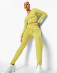 Boohoo A1C216*BOOHOO Zöld Testhezálló Leggings 44 XXL